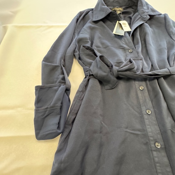 Banana Republic Navy Shirt Dress Size SP - Picture 5 of 10